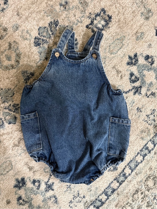 Rylee + Cru Other - Denim Bubble Romper - NWT
